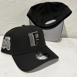 MLB New Era Pittsburgh Pirates Black Chrome 76th Anniversary Patch 9forty A Frame SnapBack Hats 