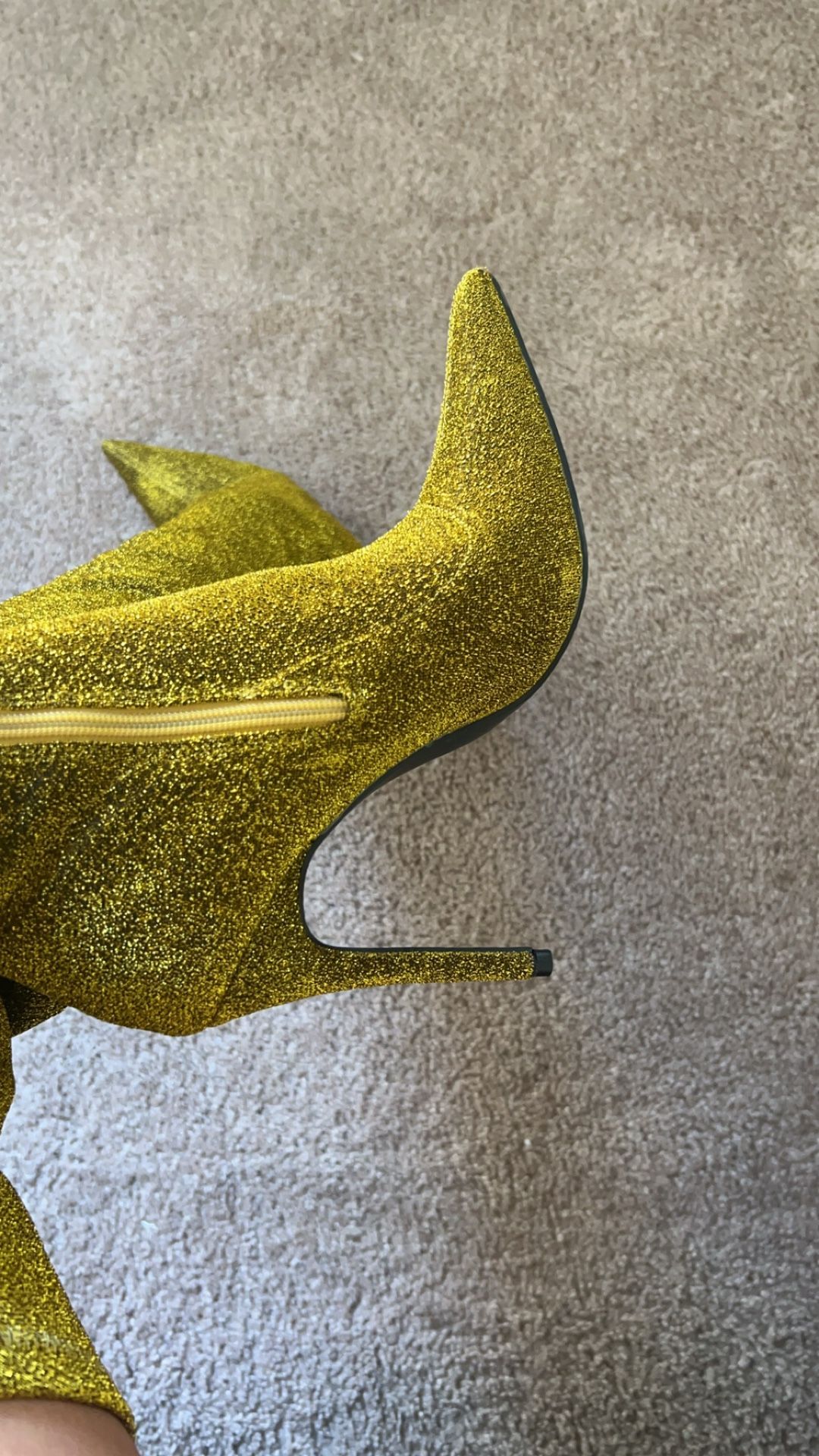 Gold Thigh High Boots
