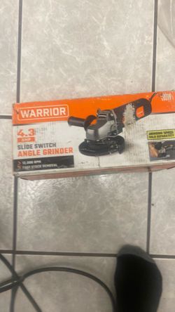 Warrior 4.3 Amp Slide Switch Angle Grinder