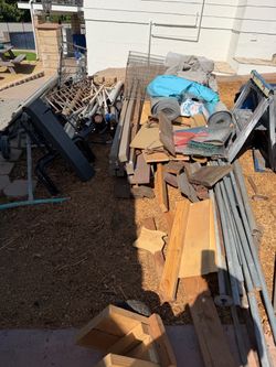 Free building materials and metal recycling cast iron pipes