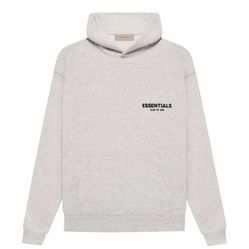 Essential Hoodie Light Oatmeal Size: L