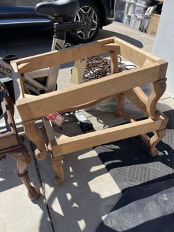 Ottoman Unfinished Wood Frame