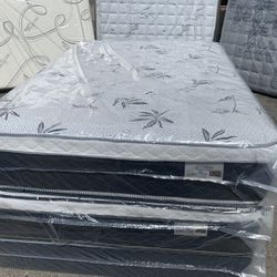 ✨Mattress Pillow Top All Sizes ✨ 💎12” inches tall 💎All sizes 💠Queen sizes $200 💠Full sizes $180 💠Twin sizes $150 💠Cal king $330 💠E. King $330