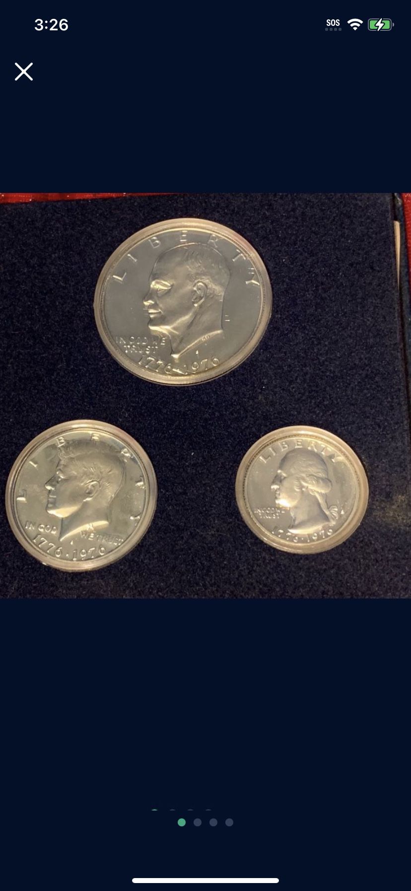 3  Coin Silver Bicentennial Proof Set