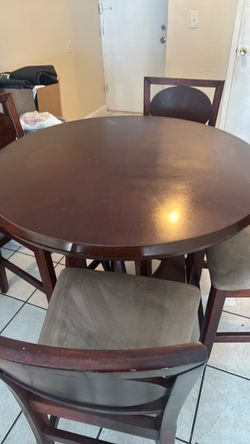 brown table