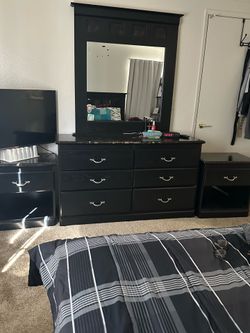 Set bed and drawer