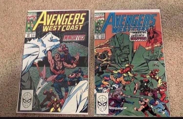 🔥Wandavision /Loki /Kang Avengers West Coast 🗝️-# 61-62 comics Key Issues
