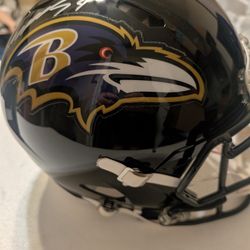 Raven's Zay Flowers Authentic Autographed Helmet withCOA 