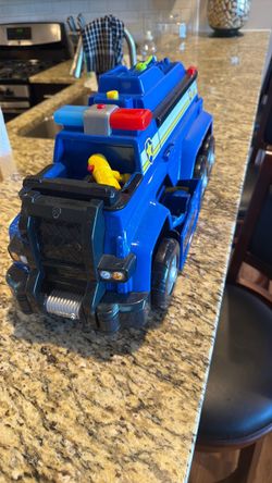 Paw patrol rescue truck with helicopter and motorcycles