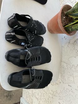 Snorkel gear for adults and kids with water shoes