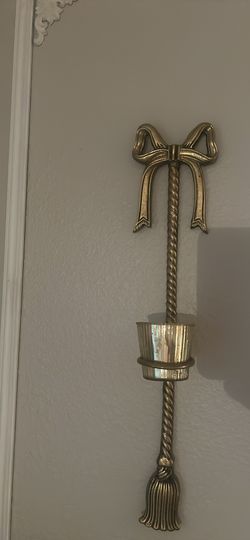 Bow Candle Holder Wall Decor