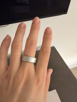 Oura Ring 4 Brushed Silver Size 7
