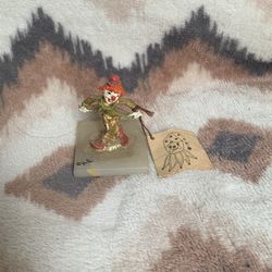 GiDi 24k gold plated clown Figurine