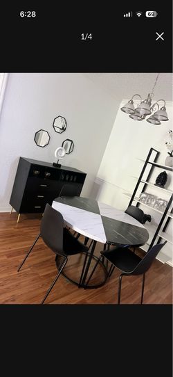 Dining set with bookcase