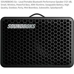 Soundboks Portable Bluetooth Speaker 