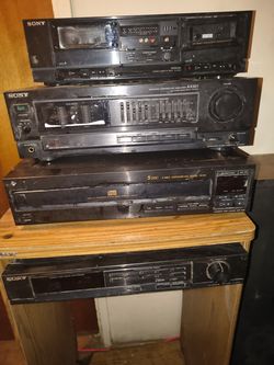 Vintage 1990 model Sony Audio Stereo rack