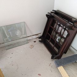 Glass Top Side Table X 2