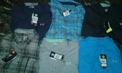 BRAND NEW UNDER ARMOUR FISHING SHIRTS
