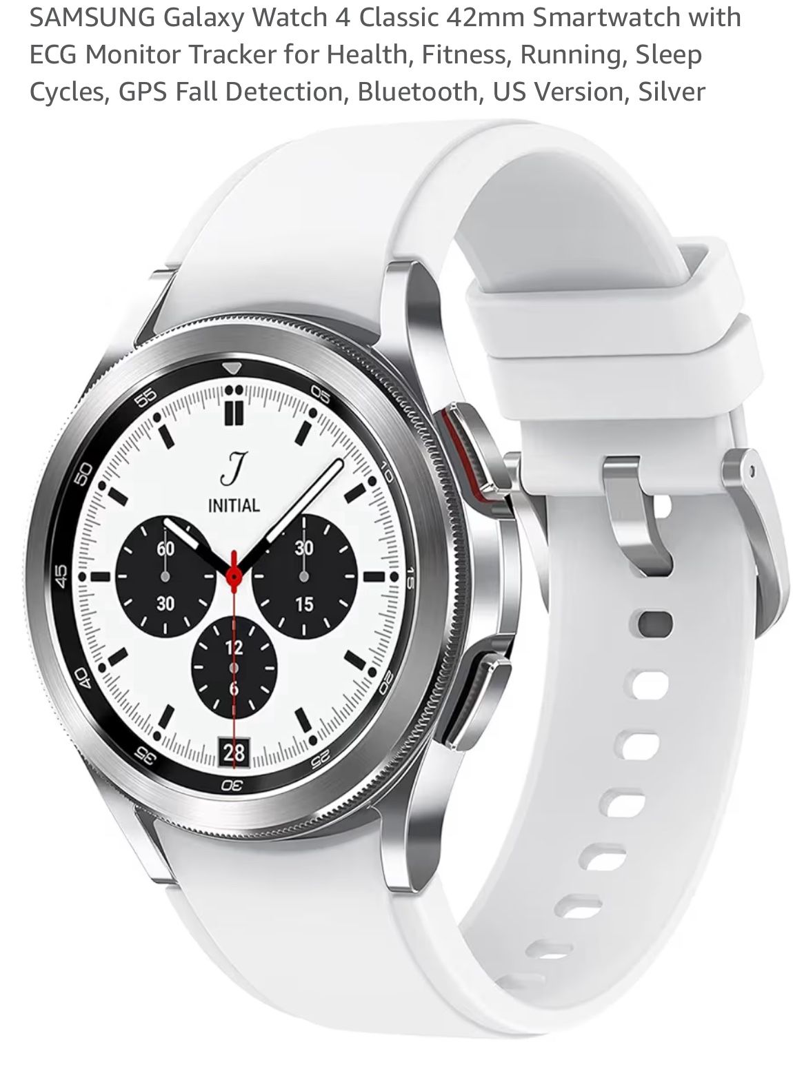 SAMSUNG Galaxy Watch 4 Classic 42mm with extra charger and wrist band