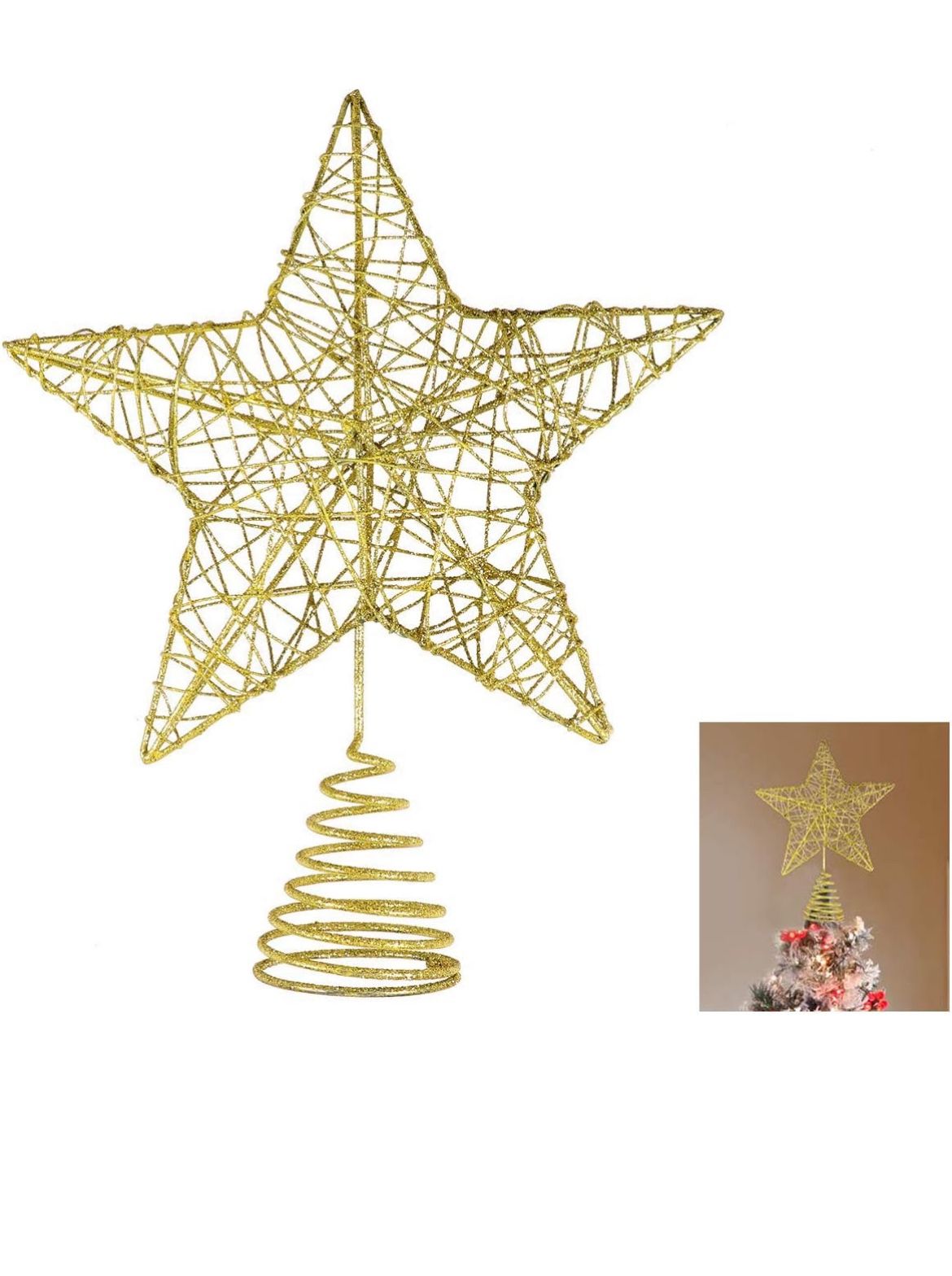 *NEW* Gold Star Tree Topper 