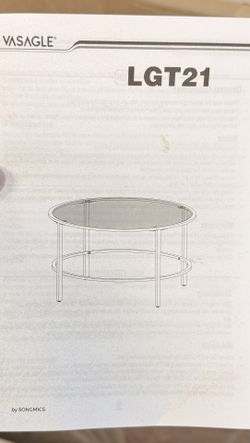 Gold Glass Coffee Table