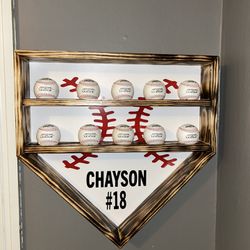 CUSTOM Game Ball And Trophy Holder