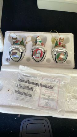 3 set pack Ashton Drake “Purrfect Holiday” Sleigh Bells