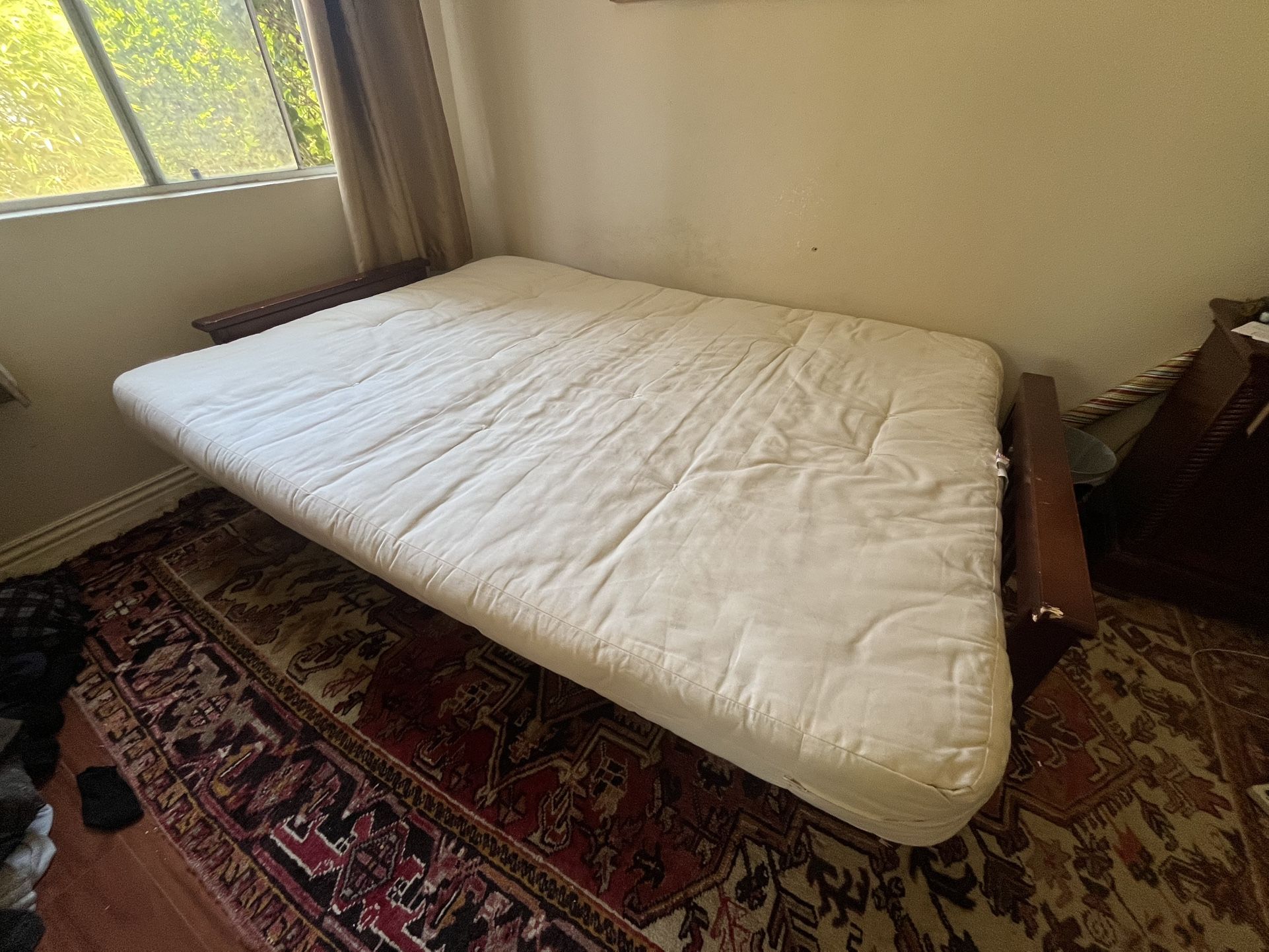 Queen Size Wood Frame Futon