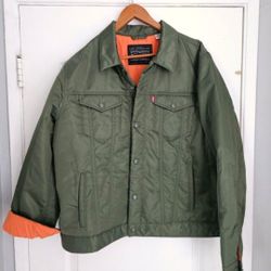 Men's Levi's Jacket XL Green Trucker Bomber