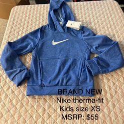 Nike Therma-fit Hoodie Boys Size XS NEW
