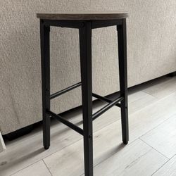 Bar Stools, Counter Height Bar Stools For Kitchen Bar Or Dining Room (Greige/Black)