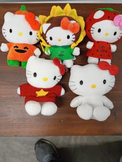 Vintage Hello Kitty plush characters