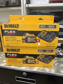 New Dewalt Battery With Charger Model: DCB606c FLEX VOLT 20v 6AH