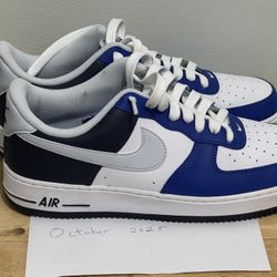 Nike Air Force 1 White Blue Black New Size 10.5 Men’s 