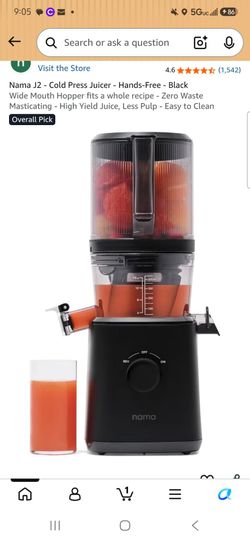 Nama J2 Cold Press Juicer – Black