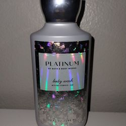 Bath & Body Works "PLATINUM"  Body Wash 10 FL OZ / 295 ml NEW
