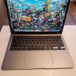 13" MacBook Air 2020 M1, 3.2 M1, 8GB RAM, 256 SSD, HXJMWKDP1WFV + New Batt $495