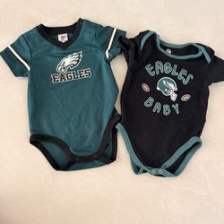 Baby Eagles Outfit Set 2pcs 12 Months Football Bodysuits