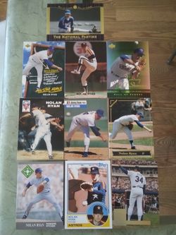 Nolan Ryan baseball cards Lot 10 cards