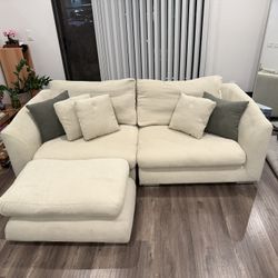 Mario Capasa Italian Feather Sofa (3 Seater)