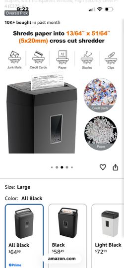 Amazon basic 12 sheet   shredder