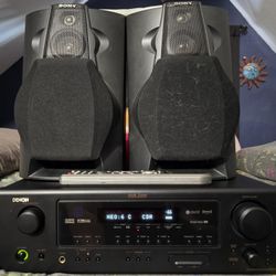 Denon Receiver & Sony Speakers 