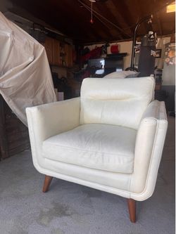 White Leather Chair