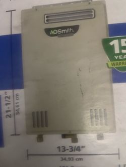 AO  Smith Tankless Hot Wstrr