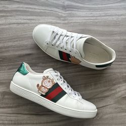 RARE Doraemon x Gucci Ace Ivory Devil Patch Size 7 (EU 37) Womens