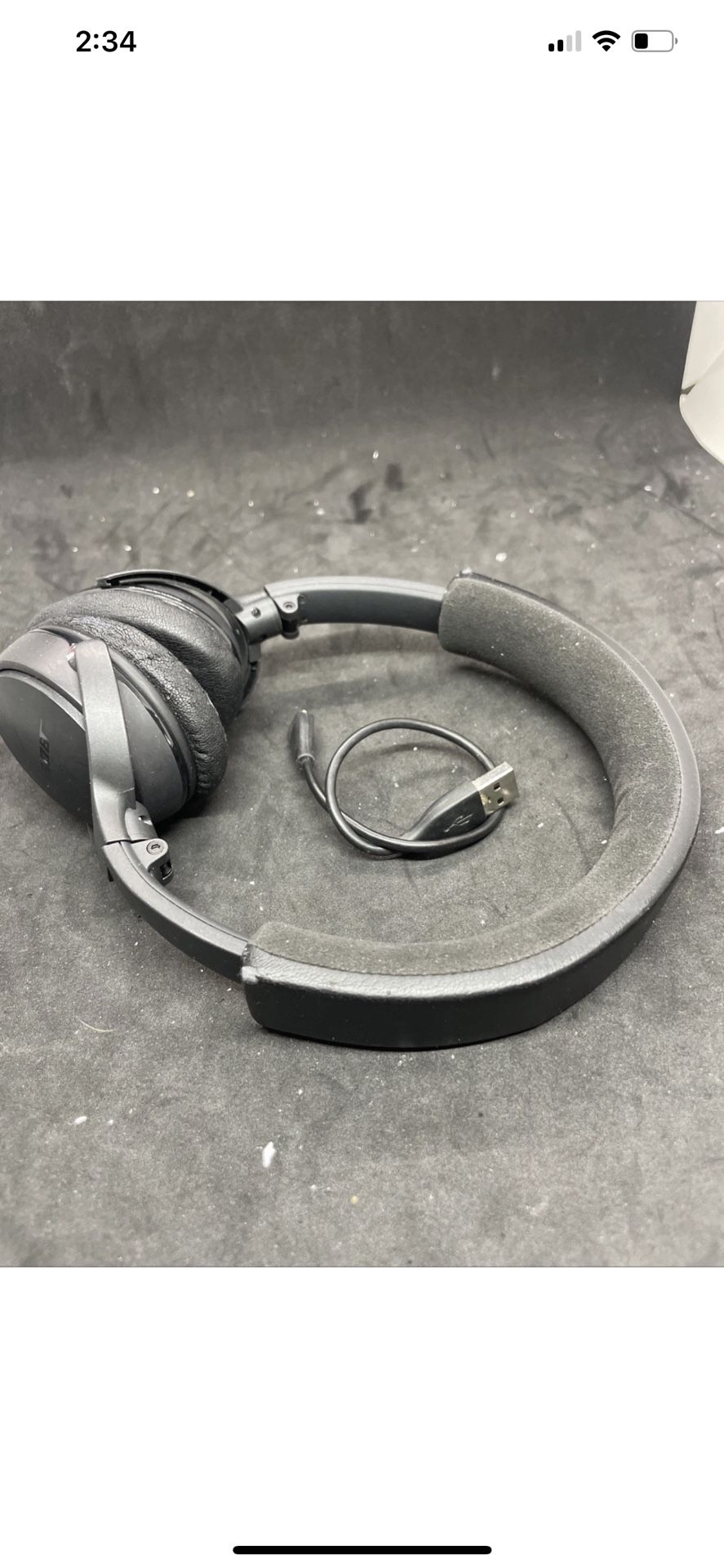 Bose SoundLink On-Ear Wireless Bluetooth Headphones Triple Black W/ Cable