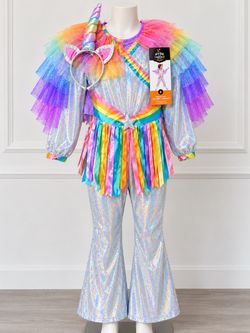 Hyde & EEK Rock Star Unicorn Jumpsuit Costume Size S