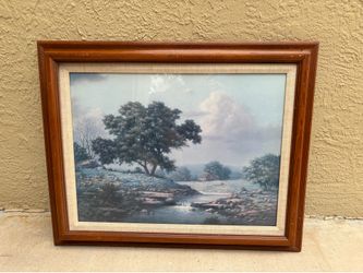 Windsor Mirror’s Picture, Oak trees on the River Bed