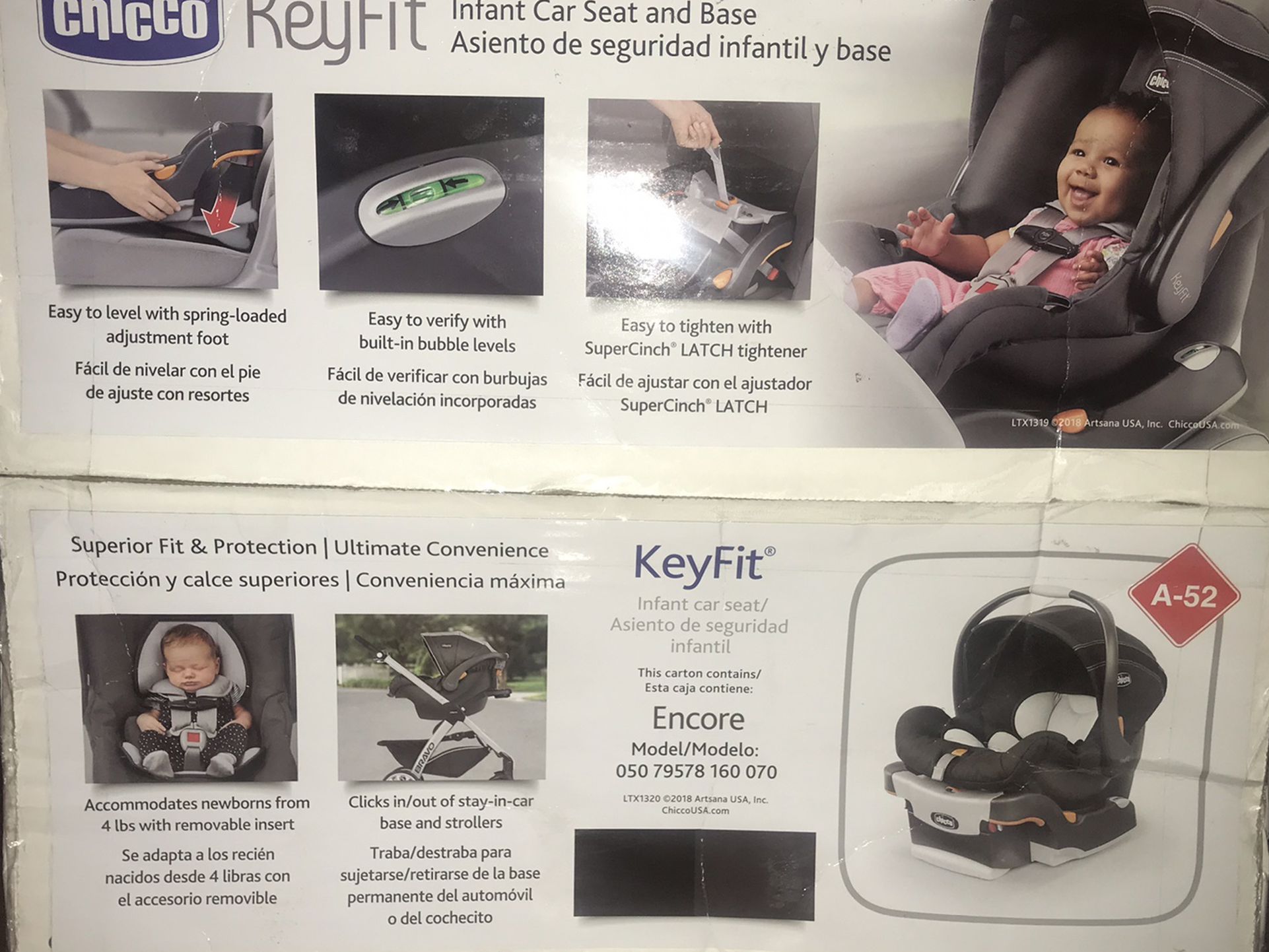 Chicco Keyfit 30 Car Seat + Base Baby Infant