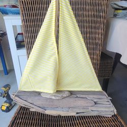 Vintage wooden sail boat